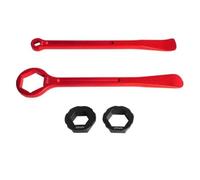 Qerwsdty 10mm / 13mm / 22mm / 27mm / 32mm démonte-pneu outil de changement de pneu clé à molette ensemble levier combo kit outil de réparation de pneu A