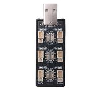 Qerwsdty 1S LiPo Batterie Chargeur USB 3.7V / 4.20V 6 Canaux 1S Chargeur LiPo Micro-JST 1.25 JST-PH 2.0 MCX MCPX Connecteurs