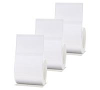 Qerwsdty 3 Rouleaux de Papier Blanc Étiquette Blanche de 50x30mm Compatible pour B1 B21 B3S Étiqueteuse Imperméable, Papier Étiquette Auto-Adhésif, Facile à Utiliser et