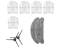 Qerwsdty 5 d'aspirateur, 2 chiffons de nettoyage, 2 brosses latérales pour EVE Plus, pièces de rechange pour aspirateur