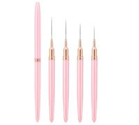 Qerwsdty 5 Pièces Pinceaux de Revêtement pour Nail Art, Outil de Dessin de Pointage des Ongles, Brosse de pour Nail Art, Brosse de Détail
