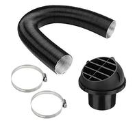 Qerwsdty 75 MM Tuyau de Conduit de Chauffage Tuyau de Conduit d'air Conduit D'éVent de Sortie Pince de Tuyau pour Eberspach Chauffage de Stationnement au PéTrole Brut