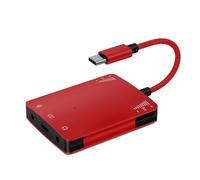 Qerwsdty Adaptateur D'Interface Audio pour L'Enregistrement, Les Diffusions en Direct et Le Podcasting. Carte Son Externe Universelle Plug-and-Play, Convertisseur Live B.