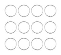 Qerwsdty Anneaux de rideau de douche - Crochets en acier inoxydable - Anti-chute - Ronds - Pour rideau - Argenté