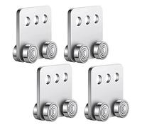 Qerwsdty Assemblage de 4 Chariots à 4 Roues pour Canal de Jambe de Force de 1-5/8 Pouces de Large