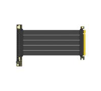 Qerwsdty Câble D'Extension PCI-E 4.0 X16 pour Carte Vidéo, 20 Cm, Blindé, Flexible, avec Support à 90°, pour Extension de Carte Graphique (GPU), en Noir.