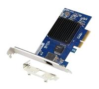 Qerwsdty Carte Réseau PCI-E PCI-E X4 Adaptateur de Carte Réseau Serveur Gigabit 10G à Port Unique AQC107 Ethernet NIC pour Ordinateur de Bureau