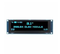 Qerwsdty Écran OLED 3,12 Pouces 256x64 SSD1322 Pilote Module LCD Graphique Broche à Souder Parallèle/SPI pour /C51 Bleu
