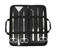 Qerwsdty Ensemble D'Outils D'Aquarium, Ensemble D'Outils de Coupe de Plantes Aquatiques, Kit de Nettoyage D'Aquarium pour Nettoyage D'Aquarium et la Coupe de Plantes, Argent