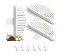 Qerwsdty Filtres de pour Chat, Lot de 3 Filtres de Remplacement et Lot de 6 Éponges de Remplacement pour Les Pièces de la Automatique pour Animaux de Compagnie de 67Oz/2L.