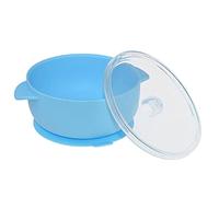 Qerwsdty Gamelle pour en silicone bleue avec couvercle 100 % silicone sans matériau non toxique pour une alimentation indépendante