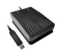 Qerwsdty Interrupteur au Pied USB Contrôle de la Pédale de Clavier Pédale de Commande Unique Haute Sensibilité pour PC Ordinateur de Bureau