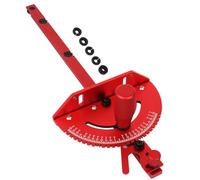 Qerwsdty Jauge à onglet, en alliage d'aluminium, scie circulaire de table, défonceuse, jauge d'onglet, scie, règle, outils de travail du bois, facile à utiliser, rouge