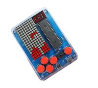 Qerwsdty Kit de Production de Console de DIY 51 Machine Électronique à Souder à Puce Unique pour Enfants Ensemble de Couleur: Carré-Lumière Rouge
