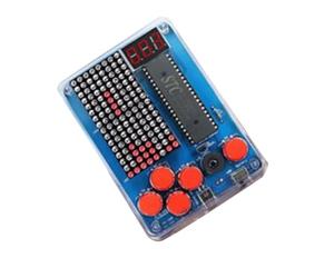 Qerwsdty Kit de Production de Console de DIY 51 Machine Électronique à Souder à Puce Unique pour Enfants Ensemble de Couleur: Rond-Lumière Rouge