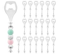 Qerwsdty Lot de 20 décapsuleurs de bière avec perles, décapsuleurs décoratifs avec perles, décapsuleurs avec perles
