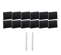 Qerwsdty Lot de 20 Mini Panneaux de Tableau Noir en Plastique pour Panneau de Craie pour Nourriture - Fête - Buffet - Tableau Noir avec 2 Marqueurs de Craie