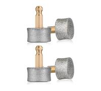 Qerwsdty Lot de 4 têtes de rechange pour ponceuse à ongles pour chien - Diamant gris - Compatibles avec les forets à pointe diamantée - Roues de rechange pour ongles d'animaux de compagnie