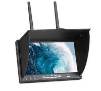 Qerwsdty Moniteur FPV 5.8G Écran LCD de 7 Pouces 800x480 40CH Double Récepteur Intégré pour Drone RC FPV Quadcopter Prise UE Facile à Utiliser