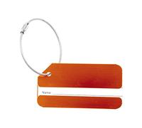 Qerwsdty Porte-étiquette en métal de vacances - Orange