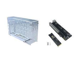 Qerwsdty pour Oculink/.2 NVMe Carte Graphique Externe Ordinateur Portable EGPU Boîtier GPU Dock PCIE 4.0 X4 Gen4 Ordinateur Portable Carte D'Extension PIB, Accessoires de Pièces B 1 Ensemble