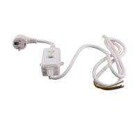 Qerwsdty Prise de disjoncteur différentiel FI avec câble, adaptateur de protection des personnes, prise européenne