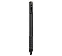 Qerwsdty Stylo craquelé géométrique en métal - Pour soulager le stress - Avec déformation de forme - Stylo gel rétractable de 0,5 mm - Noir