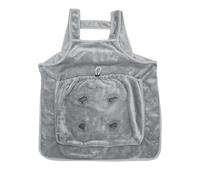 Qerwsdty Tablier de transport pour chat avec trous pour voyage en plein air, petits et chiens, à suspendre, sac de poitrine, sac de couchage, hiver, peluche, sac de transport pour animaux de
