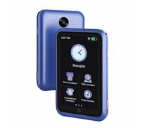 Qerwsdty Traducteur Vocal S30 ChatGPT Multilingue 4G SIM Dispositif de Traduction en Temps Réel pour L'Apprenant en Voyage Traduit Intelligent