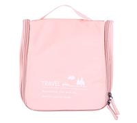 Qerwsdty Trousse de Toilette de Voyage Suspendue Trousse de Toilette pour Organisateur de Maquillage CosméTique pour Femmes et Filles - Rose