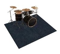 Qesjodfu Tapis de Batterie 140 x 120 cm Tapis de Tambour Insonorisé Tapis Batterie electronique Tapis de Protection pour Accessoires de Percussion Instruments de Musique Tapis de Sol Tapis Batterie