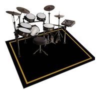 Qesjodfu Tapis pour Batterie Acoustique Insonorisant Tapis de Tambour Anti-Bruit Tapis de Sol Électronique Jazz kit de Batterie pour Basse Caisse Claire Instruments Accessoires Batterie 140 x 100 cm