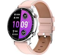 QESTO KNN I15 Montre connectée pour femme avec lecteur de musique Bluetooth et moniteur de fréquence cardiaque pour homme et iOS Android 1 Go