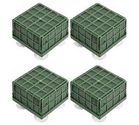 Qeunrtiy 4 PièCes Support de de en Mousse Florale avec Mousse Florale et Ventouse pour Arrangement de PièCe MaîTresse de Table de Mariage