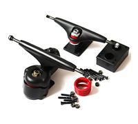 Qeunrtiy 6,25 pouces Surf Skate Truck Alliage d' Pays Planche de surf Camion Alimentation partielle Support à ressort rotatif Noir