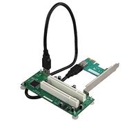 Qeunrtiy Accessoires pour Cartes D'Extension Desktop PCI-Express Carte Adaptateur PCIe vers Double Slot USB 3.0