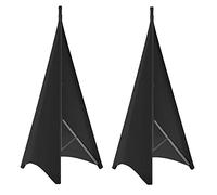 Qeunrtiy Couverture Universelle de Canevas de TréPied de Jupe de Support de Haut-Parleur de DJ LéGer avec Le MatéRiel Extensible de Polyester, 2 PièCes