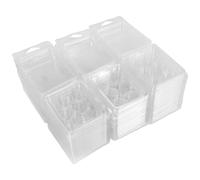 Qeunrtiy Lot de 60 boîtes à cire - 6 cavités, transparents, vides, en plastique - Moules pour gâteaux, cire .