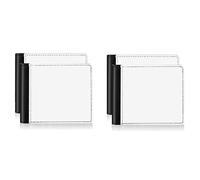Qeunrtiy Paquet de 4 Portefeuilles par Sublimation en Cuir Vierge par Transfert de Chaleur, Portefeuilles par Sublimation, Banque pour, Cadeau, Bureau, Voyage, Installation Facile, Facile à Uti