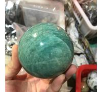 QEUOPGFD Ornements en Cristal 1 pcs Vert Amazonite Sphère Cristaux De Quartz Boule Bonne Chance Guérison Reiki Decoracion Beau Cristal(50-60mm)