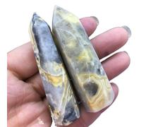 QEUOPGFD Ornements en Cristal 1 pièces en Cristal de Quartz d'obélisque d'agate Folle Naturelle Point Reiki guérison Beau Cristal
