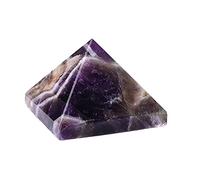 QEUOPGFD Ornements en Cristal 1PC Cristal rêve améthyste Pyramide énergie de guérison Pierre Reiki Cristal Quartz Tour décoration de la Maison minéraux Artisanat Cadeaux Beau Cristal