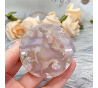 QEUOPGFD Ornements en Cristal Agate de Fleur de Cerisier Naturelle Cristal Quartz Puissance Pierre précieuse polie poignée Jouer 1pc Beau Cristal(10pcs)