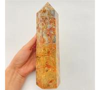 QEUOPGFD Ornements en Cristal Agate Folle Naturelle Cristal Quartz obélisque généreux Cadeau de décoration de Chambre Beau Cristal(500-550g)