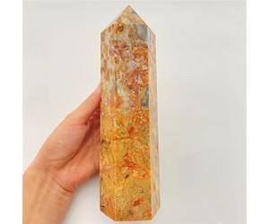 QEUOPGFD Ornements en Cristal Agate Folle Naturelle Cristal Quartz obélisque généreux Cadeau de décoration de Chambre Beau Cristal(1000-1100g)