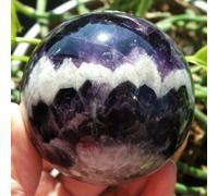 QEUOPGFD Ornements en Cristal Boule d'améthyste de rêve Cadeau de guérison Reiki décoration de la Chambre ameublement de Maison Beau Cristal(300g-350g)