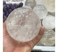 QEUOPGFD Ornements en Cristal Boule de Cristal Blanche Naturelle Boule de Cristal guérit Beau Cristal
