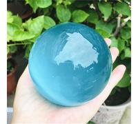 QEUOPGFD Ornements en Cristal Boule de guérison en Cristal œil de Chat Bleu Quartz, sphère de Pierres précieuses Beau Cristal(80g)
