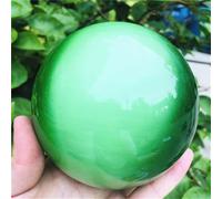 QEUOPGFD Ornements en Cristal Boule de guérison en Cristal œil de Chat Vert Quartz, sphère de Pierres précieuses Beau Cristal(80g)