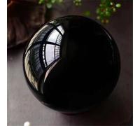 QEUOPGFD Ornements en Cristal Boule d'obsidienne Naturelle Boule de Cristal de Quartz minéral Reiqi guérison Maison Bureau énergie décor méditation gemme Beau Cristal(400-500g)
